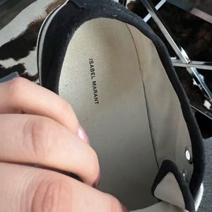 Isabel Marant black binkoo logo print sneakers
